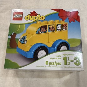 LEGO DUPLO 10851 My First Bus Complete Set 6 pcs Ages 1.5-5 With Box