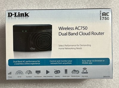 D-Link DIR-810L Wireless AC750 Dual-Band Cloud Router  4Port Fast Ethernet WPA2