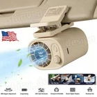 Mini Car Clip on Fan with LED Display 360° Rotation 100 Speeds USB Rechargeable