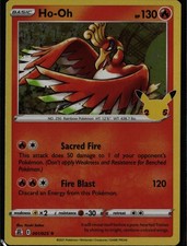 Carta Pokemon Fuoco Ho Oh Holo Rara Celebrazioni 001/025
