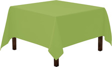 Gee Di Moda Square Tablecloth - 70 X 70 Inch Apple Green Table Cloth for Medium