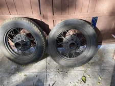 Vintage c.1920-30's  Model A 4.75 X 5.00 X 19 Tire & Wheel Rim