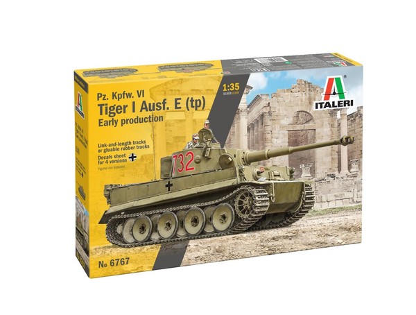 Italeri 6767 Pcs. Kpfw. VI Tiger I Ausf. E (Tp) Early Production, 1: (Us Import)-image