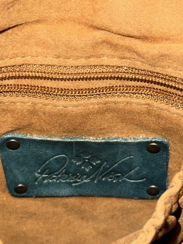Patricia Nash Granada Teal Green Crossbody And Wallet - Bag Purse Woven Leather - Picture 4 of 16
