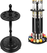 Pool Stick Holder Billiard Cue Rack Holds 10 Sticks Floor Stand Black