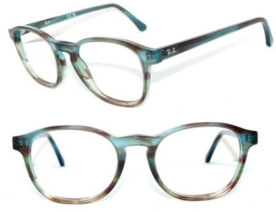 Ray Ban BRILLE BLAU GRÜN TRANSPARENT RB 5417 8252 20 FASSUNG 5397 GESTELL 5356