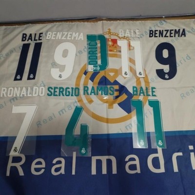 Real madrid 1617 1718 champion season player issue name set