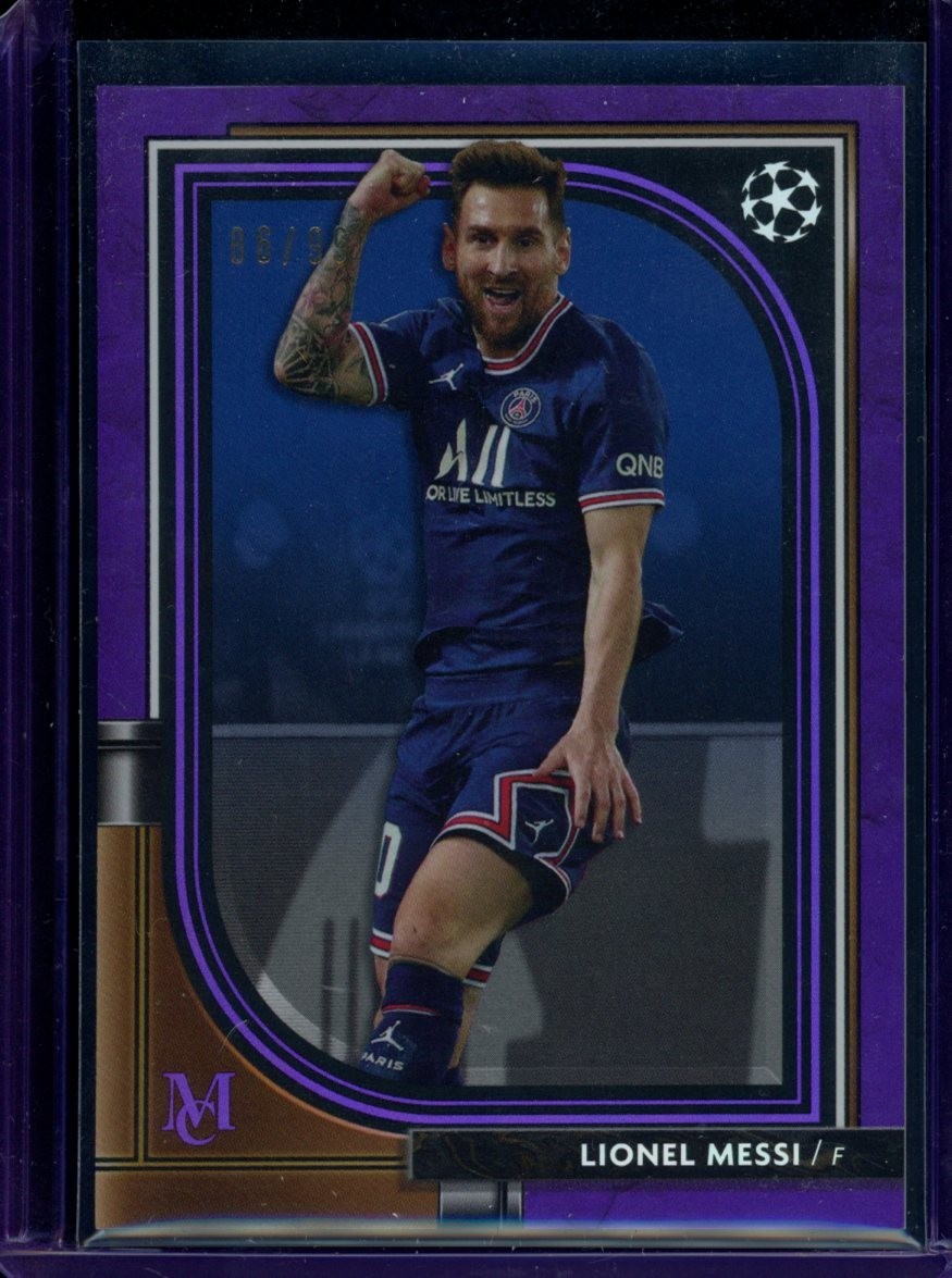 2021-22 Panini Museum Collection UCL #30 Lionel Messi Purple /99