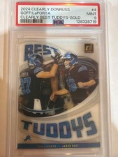 2024 Donruss Clearly Best Tuddys Jared Goff Sam Laporta Gold /10