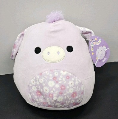 Squishmallows 2023 Easter 10'' Delzi the Floral Belly Donkey Plush Doll