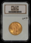 1886-S G$10 Liberty Head Gold Eagle - San Francisco Mint - NGC MS 62 - SKU-G6184