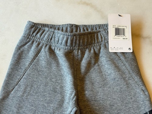 Nike Club Fleece Boy's Black/Gray Joggers Pants Swoosh Logos Size 4 86G704 - Picture 10 of 28