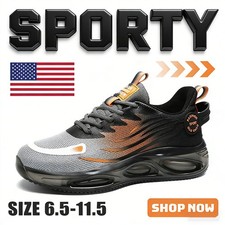 Men Breathable Lightweight Sneaker Outdoor Leisure Shock-absorbing Running Shoes