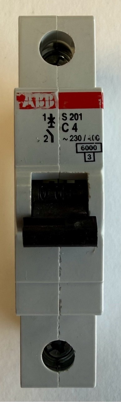 ABB Sicherungsautomat 1-polig / ~230/400V / 4A / 2CD S251 001 R0044 / S201-C4