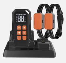 iMountek 2 in 1 Electric Wireless Dog Fence System  Training Collar for 2 Dogs