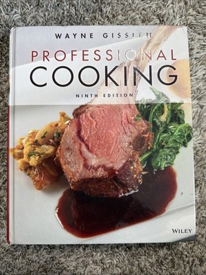 Professional Cooking - Hardcover, by Gisslen Wayne Likenew W/ Registration Card