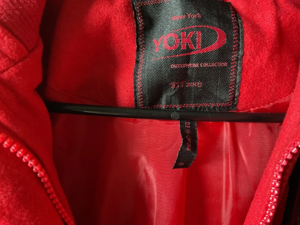 New York Yoki outerwear red jacket for cold days. CL-11 - Image 4 of 4