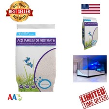 Aquarium Substrate 10lb Sugar White Sand, Natural, 0.5-1mm, Triply Washed
