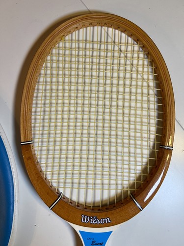 MINT Vintage Wilson Chris Evert Pro Wooden Tennis Racquet w/ Cover - Picture 10 of 20