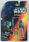 1995 Star Wars Power Of The Force BOBA FETT Blaster Jet Pack Red Card Kenner NEW