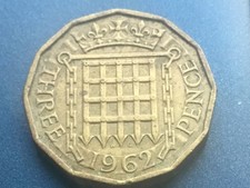 1962 Elizabeth II British Threepenny 3d