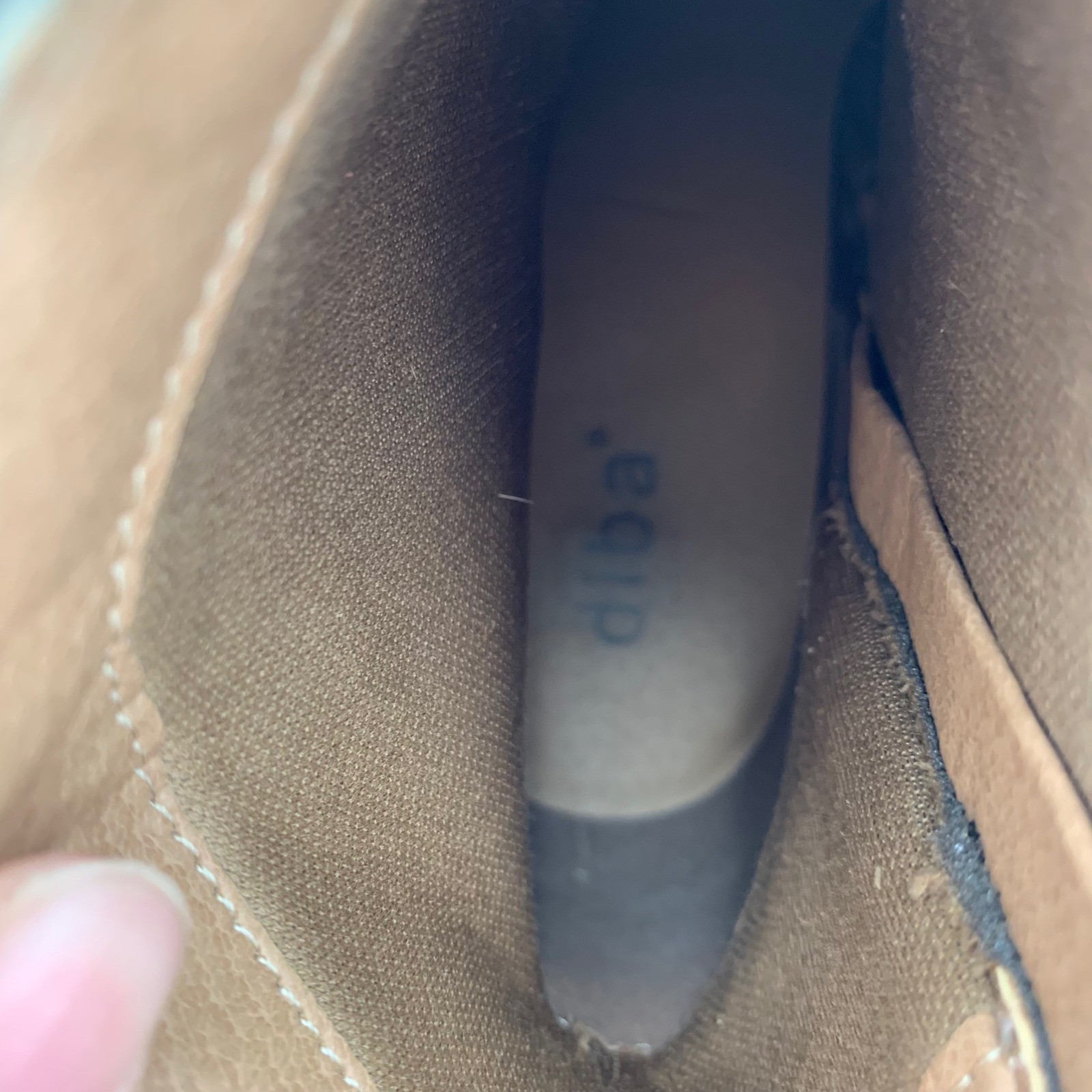 Diba Alberta Wedge Ankle Boots Olive Green Women 8M Side Zip Boho Fall