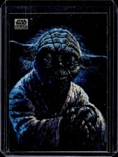 2024 Topps Chrome Star Wars Galaxy Yoda Refractor #92