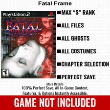 Fatal Frame 100 All Items PS2 Memory Card CHEATS