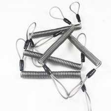 YYST 5 X Stainless Steel DIY Coil Lanyard Spring Lanyard Tool Lanyard Coil