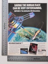 Top Secret Sdi Simulator Def Con 5 Vintage Pc Game Computer Print Advertisement