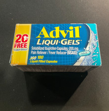 ADVIL LIQUID GELS PAIN RELIEVER 200 MG 180 LIQUID FILLED CAPSULES EXP 11/2026