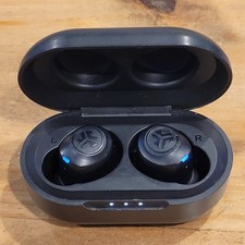 JLab JBuds Air True Wireless Bluetooth Earbuds  Charging Case - Black - Tested