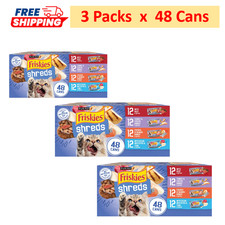 3 packs - Friskies Shreds Adult Cat Wet Food - Variety Pack, 5.5 Oz