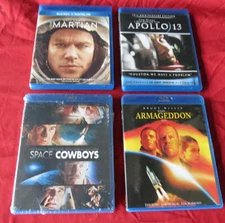 BLU-RAY   MARTIAN, APOLLO 13, SPACE COWBOYS, ARMAGEDDON