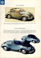 ANTIQUE ADV 1950s SALES BROCHURE "Volkswagen Beetle" LARKIN MOTORS Hamilton Ohio