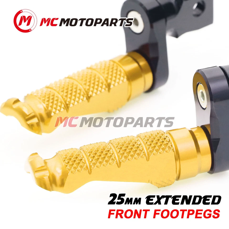 CNC 25mm Extension Front Foot Pegs For FZR600 R FZR750 TZR250 YZF750 R/SP - Image 2 of 4