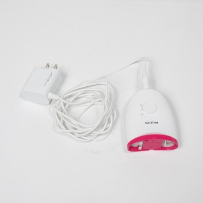 Philips BRE235 Epilator Hair Removal Device Pink White with Power Adapter Cord