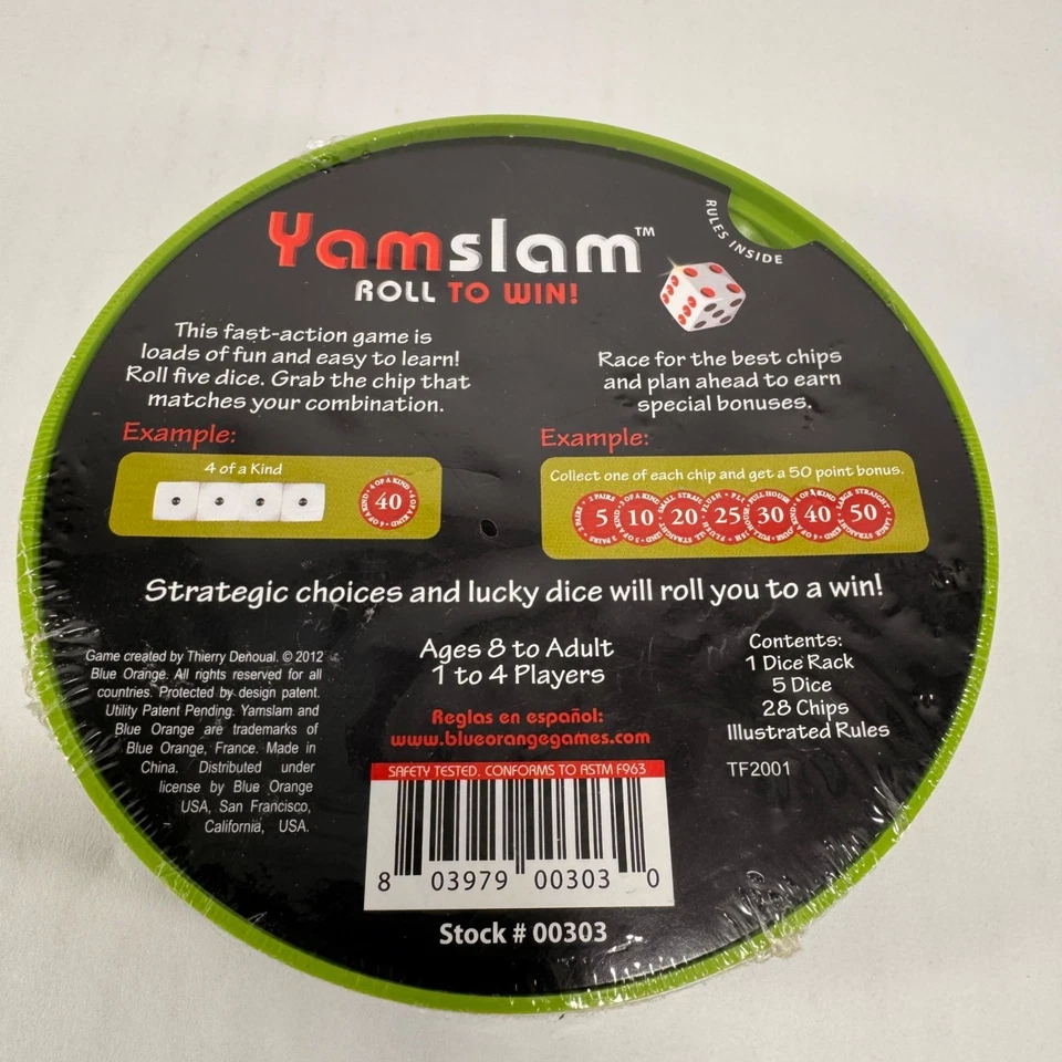 Yamslam Roll to Win Dice Game 2012 Sealed Chips 1 to 4 Players - Image 2 of 2