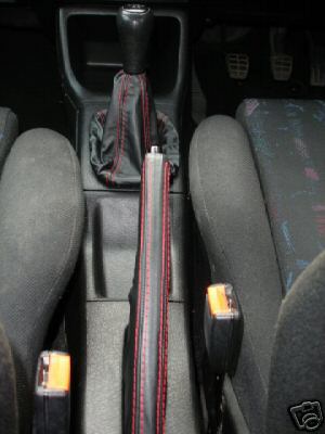 FITS VW GOLF MK1 GTI LEATHER GEAR &amp; HANDBRAKE GAITER CUSTOM NEW 