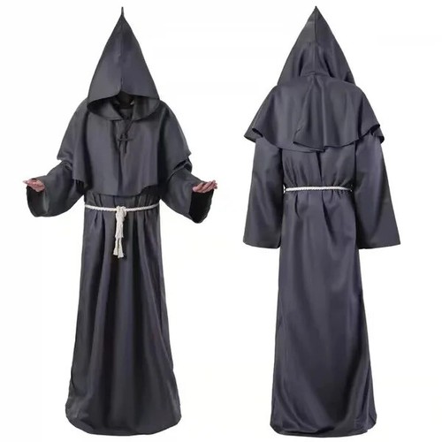 Hot New Halloween Cos Costume Medieval Monk Clothing Monk Robe Clothing Clothing - Picture 12 of 20