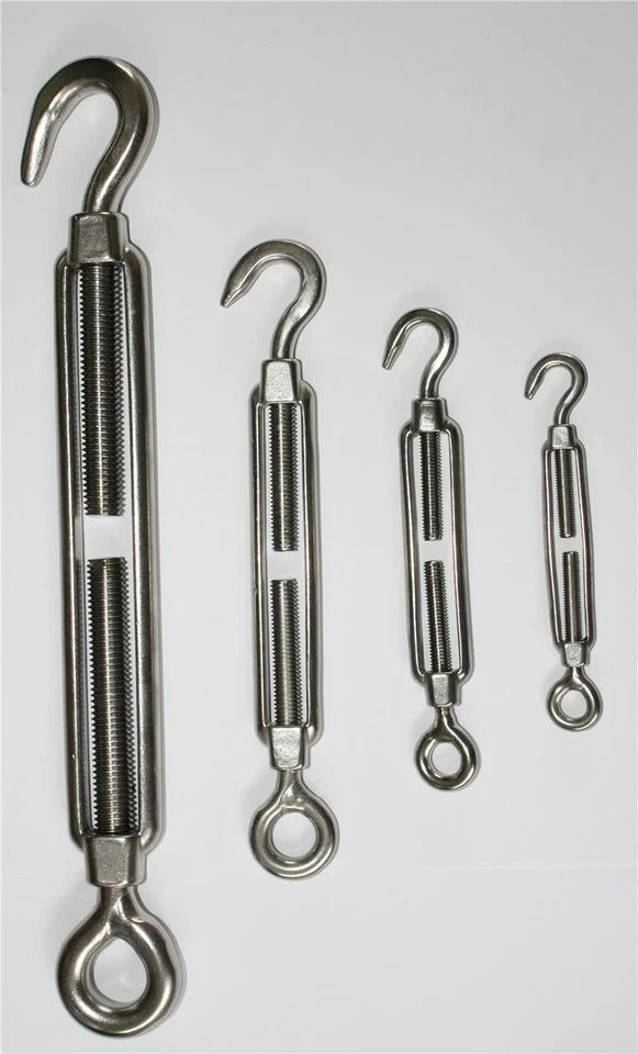 Spannschloss Edelstahl V2a Drahtseil Seilspanner Spannschraube Haken Öse M2 M16