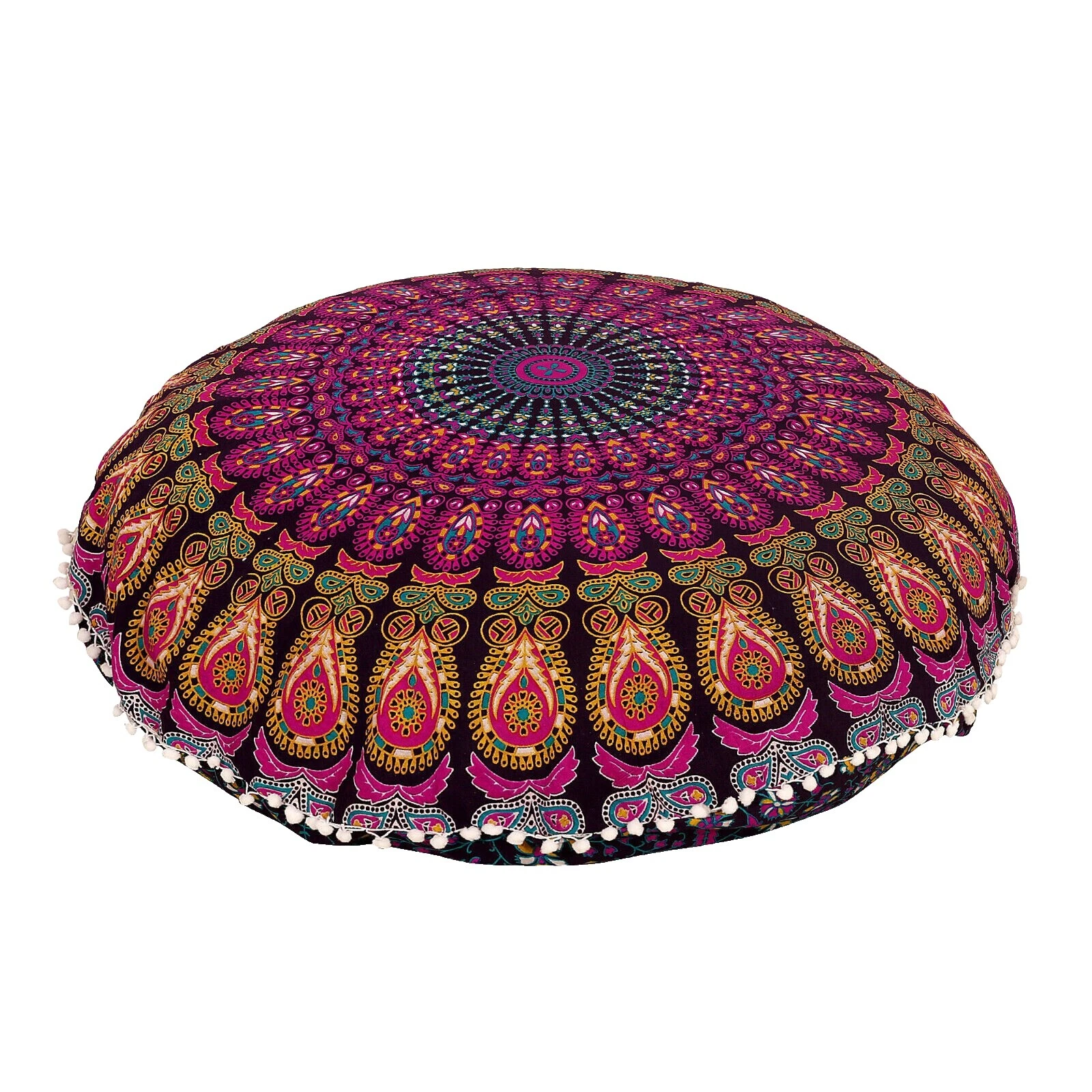 Handmade 100% Cotton Round Pillows