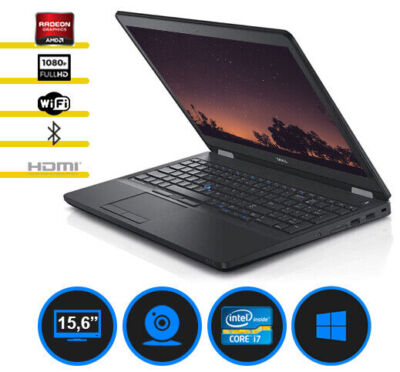 Dell 3510 i7-6700MQ 16GB 512GB SSD KAM 15,6 Zoll Full HD IPS Grafikdesign Gaming