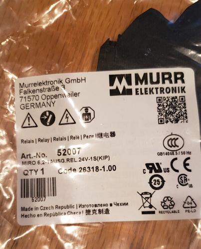 Relé de conmutación MURR ELECTRONIK 52007 - Imagen 2 de 2