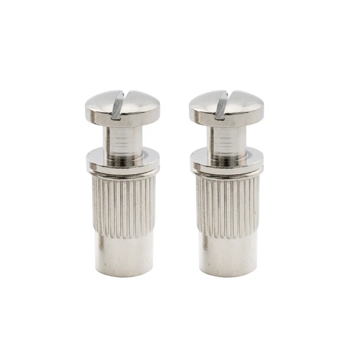 Musiclily Pro 2Pcs Nickel M8 Metric Wraparound Bridge Studs For Les Paul Guitar