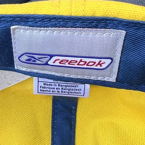 Vintage Ball Cap Brickyard 400 2002 Baseball Hat Nascar Racing Yellow Blue - Picture 7 of 7