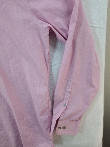 Kenneth Cole Reaction Mens XL Slim Fit Pink Long Sleeve Button Up Shirt - Picture 5 of 9