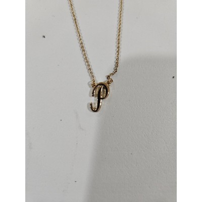 Crown & Ivy initial necklace- letter P