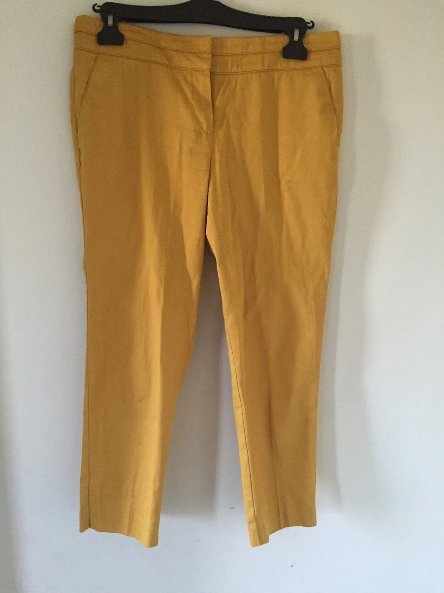 LARRY LAVINE Size 12 Mustard Yellow Pants Women Modern Style