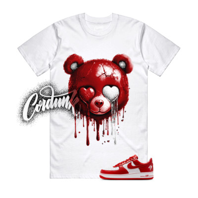 Air Force 1 Terror Squad White University Red T Shirt Match SLB